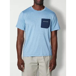 Columbia Men Crew Neck Short Sleeve T-Shirt Skyler Heather Size S